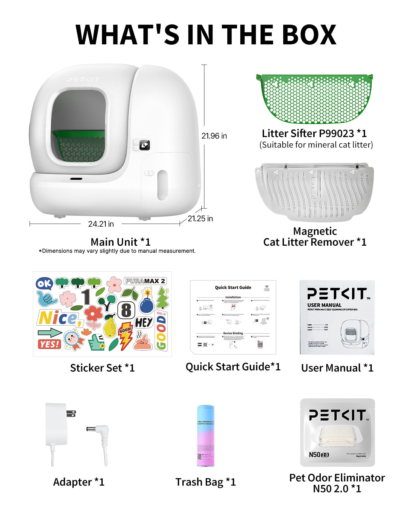 Smart Self-Cleaning Litter Box with App Control & Safety Sensors