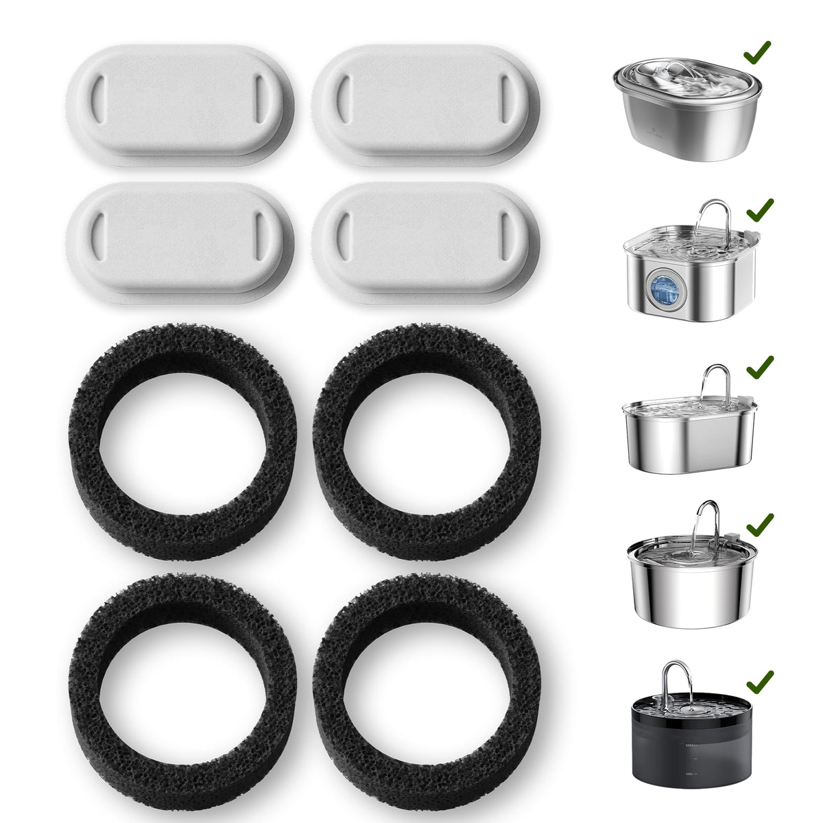 Adjustable Replacement Pump for 3L Pet Water Fountain
