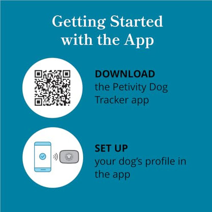 petivity Dog GPS Tracker Powered by Purina, Waterproof Real Time Tracking GPS Dog Collar, Downloadable App, Subscription Required