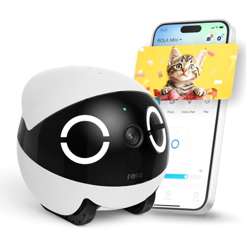 Enabot EBO ROLA Mini Pet Camera Robot: 2K FamilyBot Mobile Home Companion