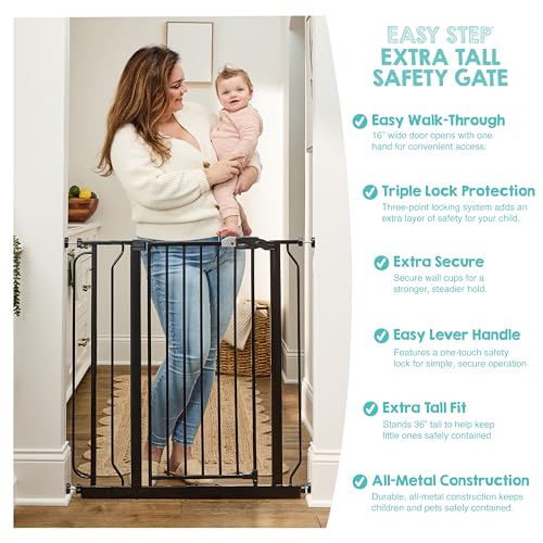 Regalo Easy Step Extra Wide Walk Through Baby Gate