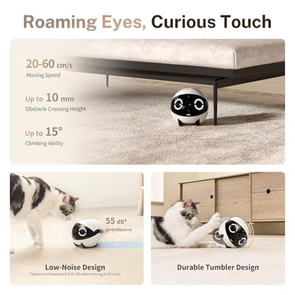 Enabot EBO ROLA Mini Pet Camera Robot: 2K FamilyBot Mobile Home Companion