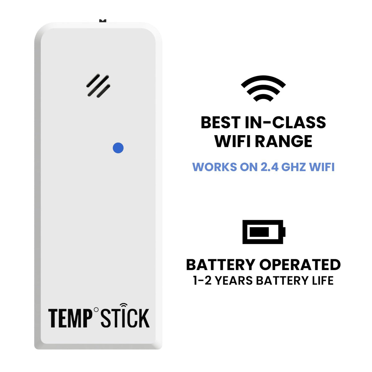 Wireless WiFi Temperature & Humidity Sensor with Remote Alerts