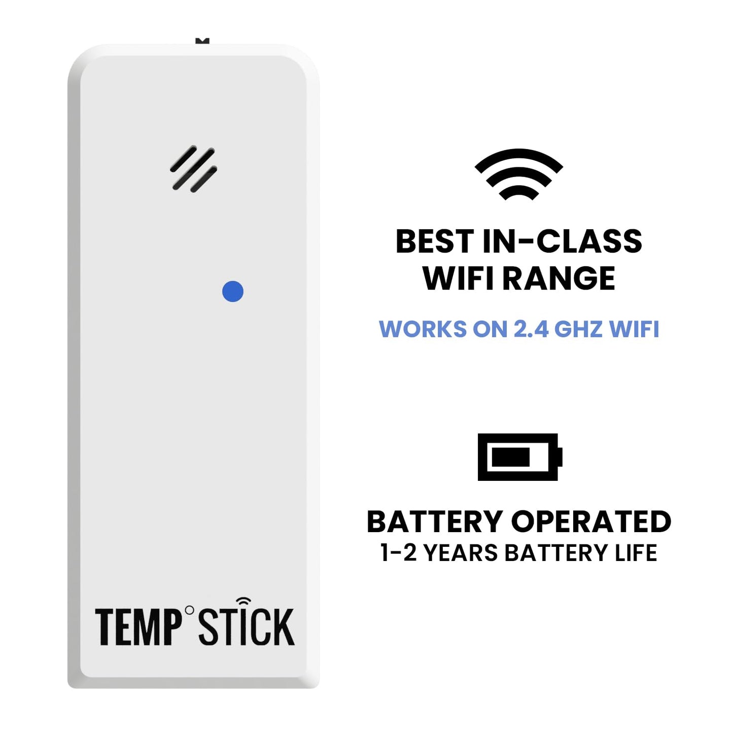 Wireless WiFi Temperature & Humidity Sensor with Remote Alerts