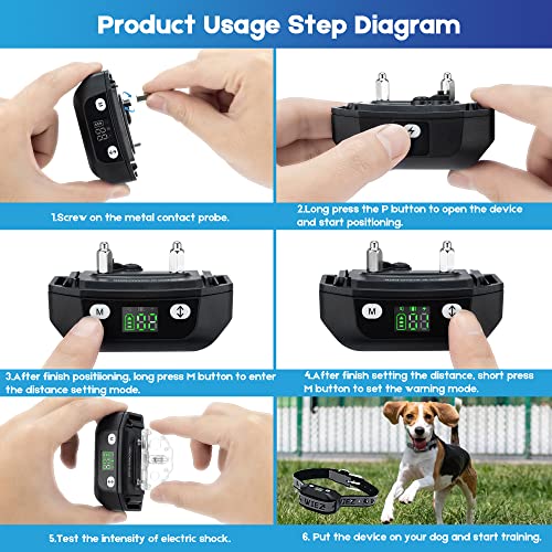 GPS Wireless Dog Fence with 65–3281 ft Adjustable Range