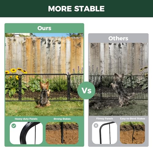 FXW No Dig Garden Fence, Outdoor for Yard