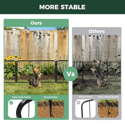 FXW No Dig Garden Fence, Outdoor for Yard