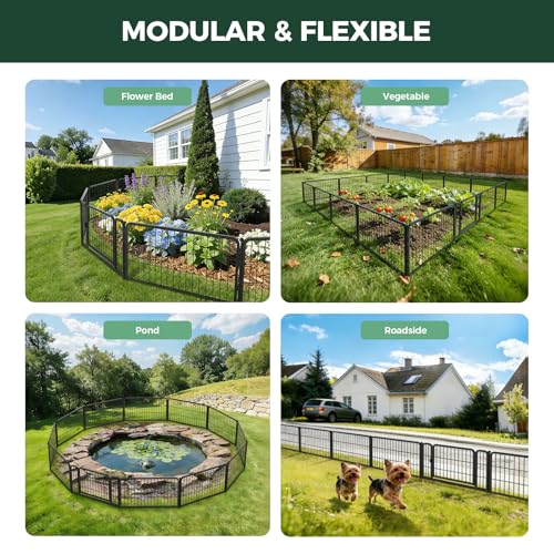 FXW No Dig Garden Fence, Outdoor for Yard