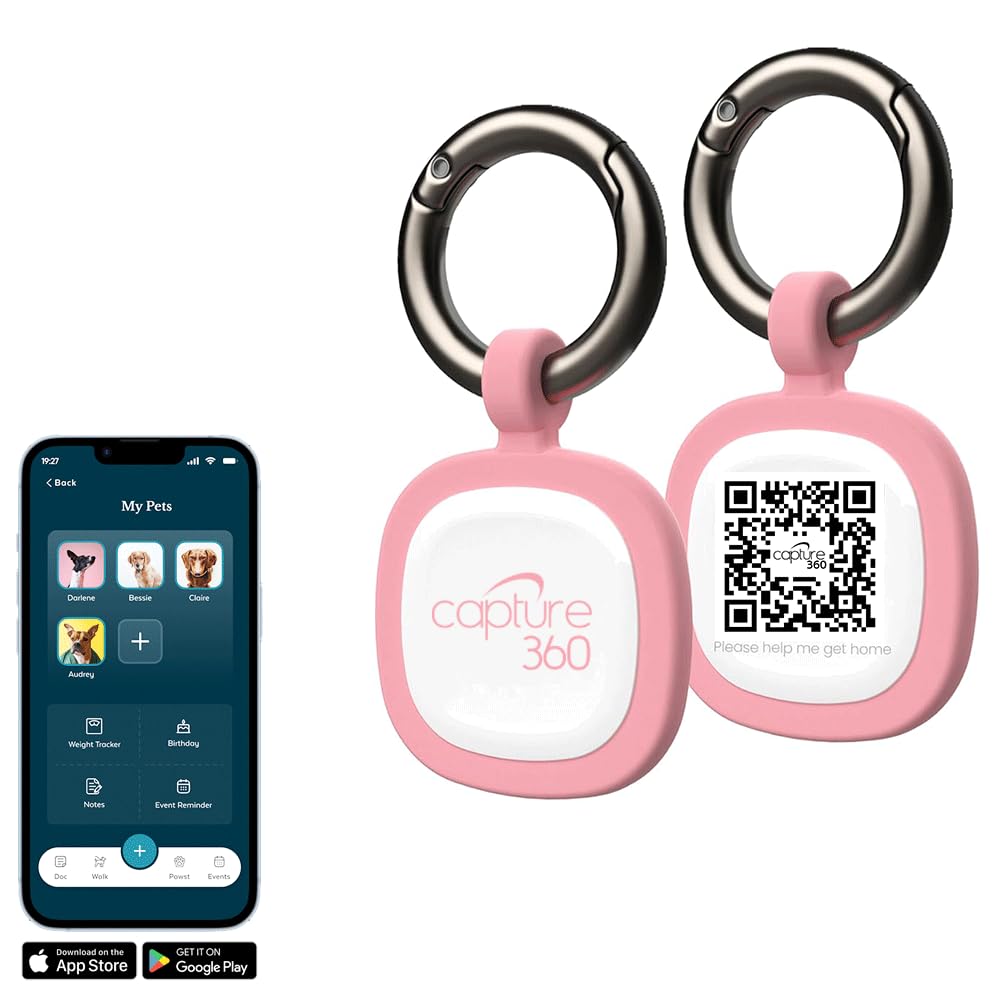 QR & NFC Smart Pet ID Tag with Digital Profile & Lost Pet Finder