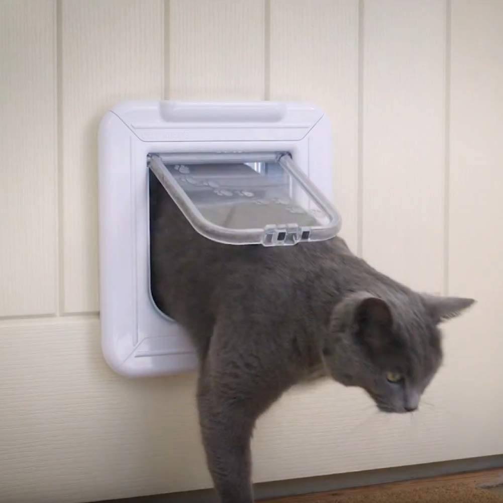 Microchip Smart Cat Door with Timer Control & LCD Display