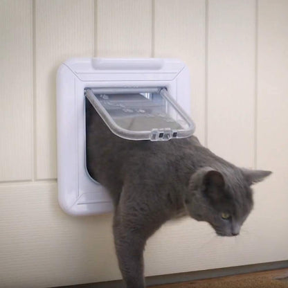 Microchip Smart Cat Door with Timer Control & LCD Display