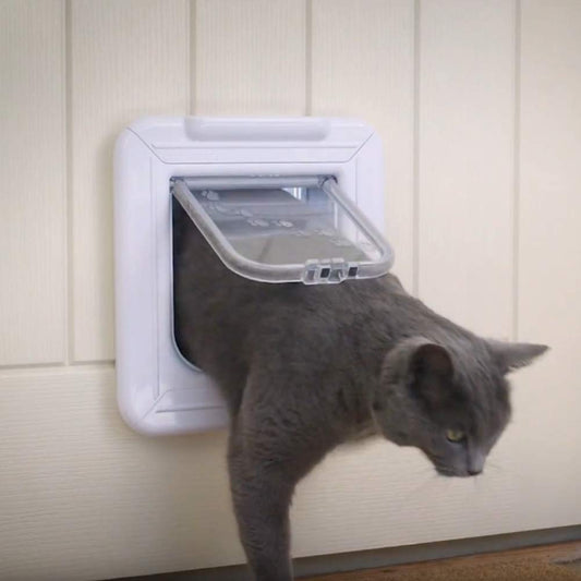Microchip Smart Cat Door with Timer Control & LCD Display