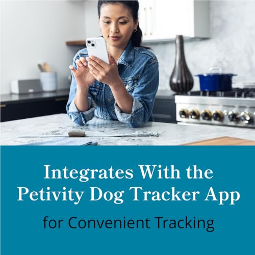 petivity Dog GPS Tracker Powered by Purina, Waterproof Real Time Tracking GPS Dog Collar, Downloadable App, Subscription Required