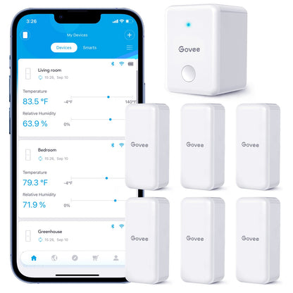 Smart WiFi Temperature & Humidity Monitor with App Alerts