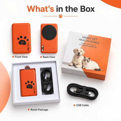 Smart Dog Health Monitoring Collar, Heart Rate, Respiratory & Activity Tracker with Wellness Insights, Waterproof Pet Collar with App(No Monthly fee)