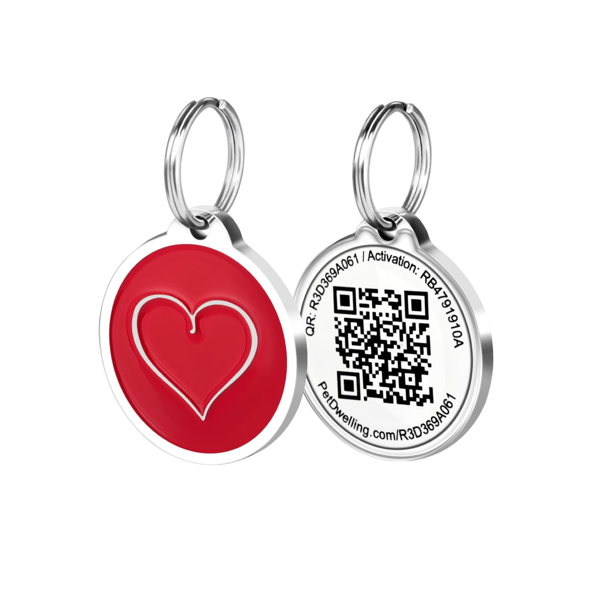 QR Code Pet ID Tag with Personalized Online Profile