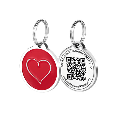 QR Code Pet ID Tag with Personalized Online Profile