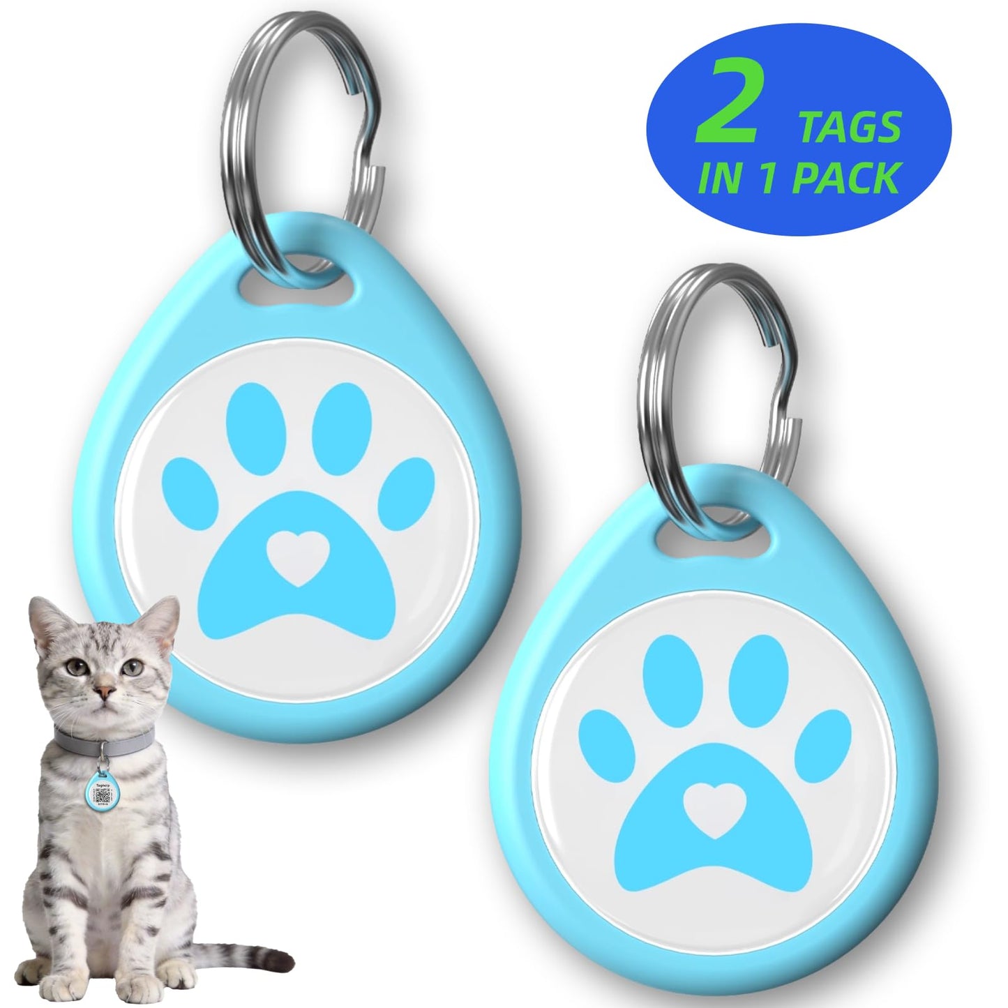 QR Code Pet ID Tag with Scan Alerts & Digital Profile