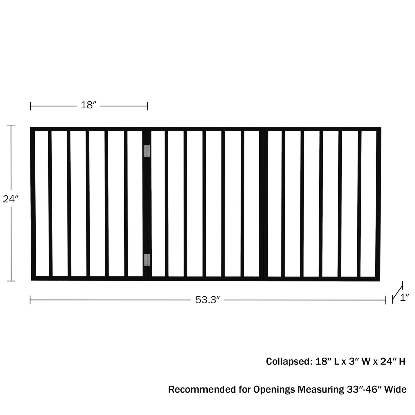 PETMAKER Pet Gate Freestanding Dog Gate for Indoor or Outdoor Use