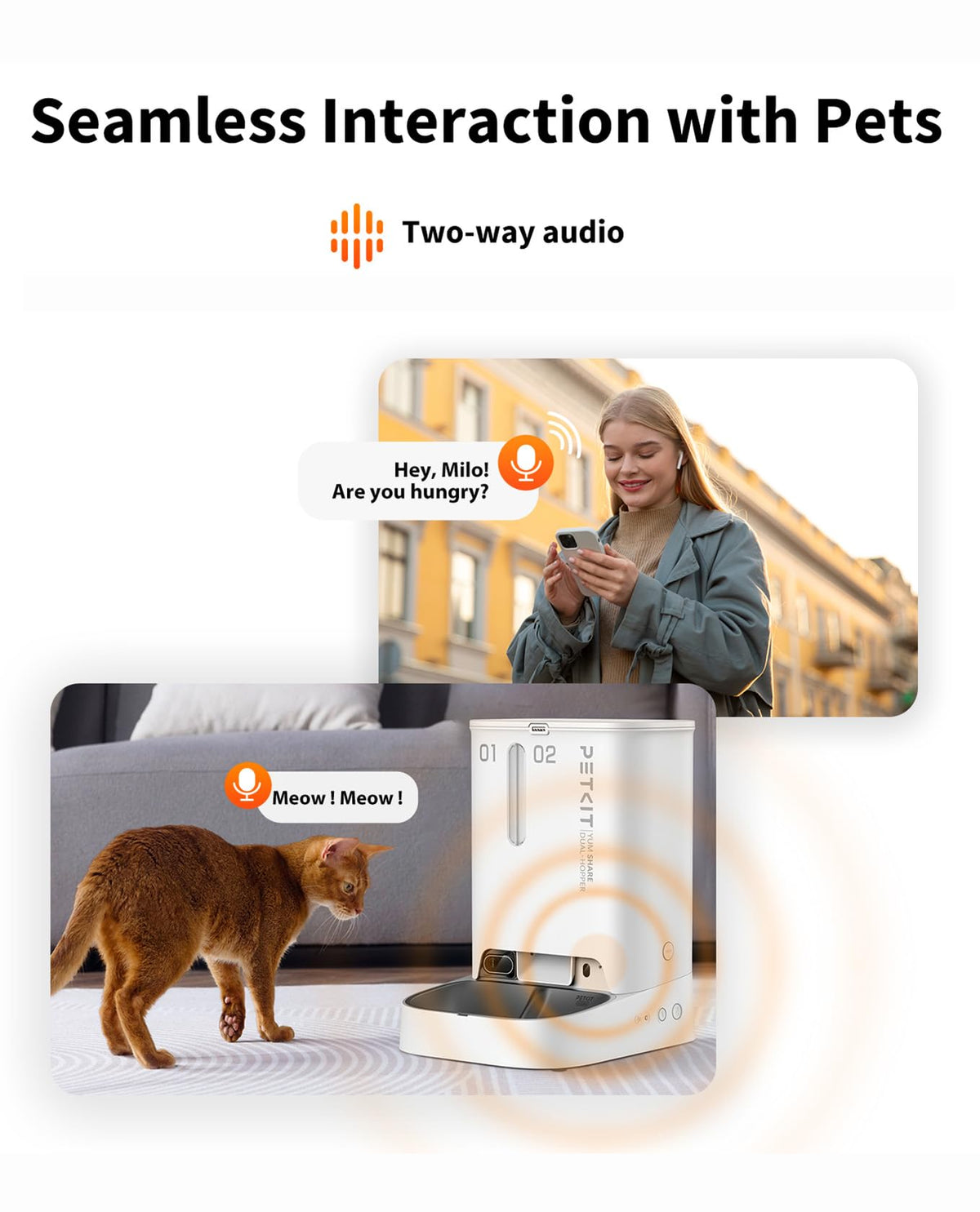 1080P Smart Pet Feeder with Camera & Two-Way Audio