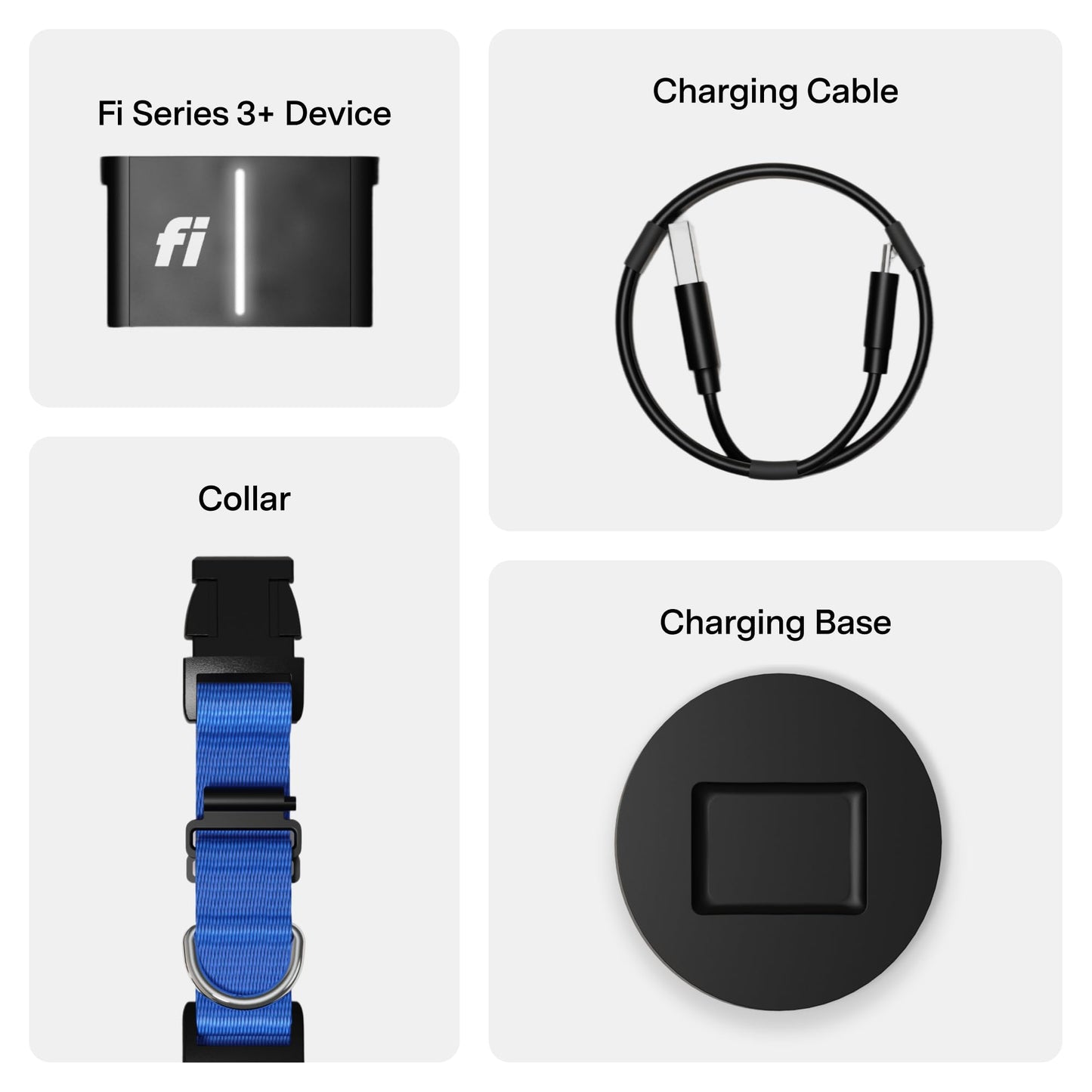 Fi Series 3+ Smart Dog Collar, GPS + Health Tracking, 6-Month Membership