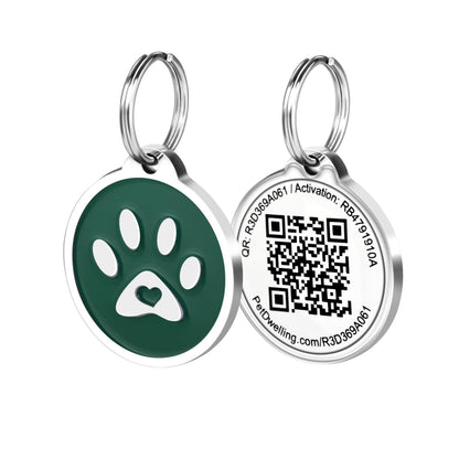 QR Code Pet ID Tag with Personalized Online Profile