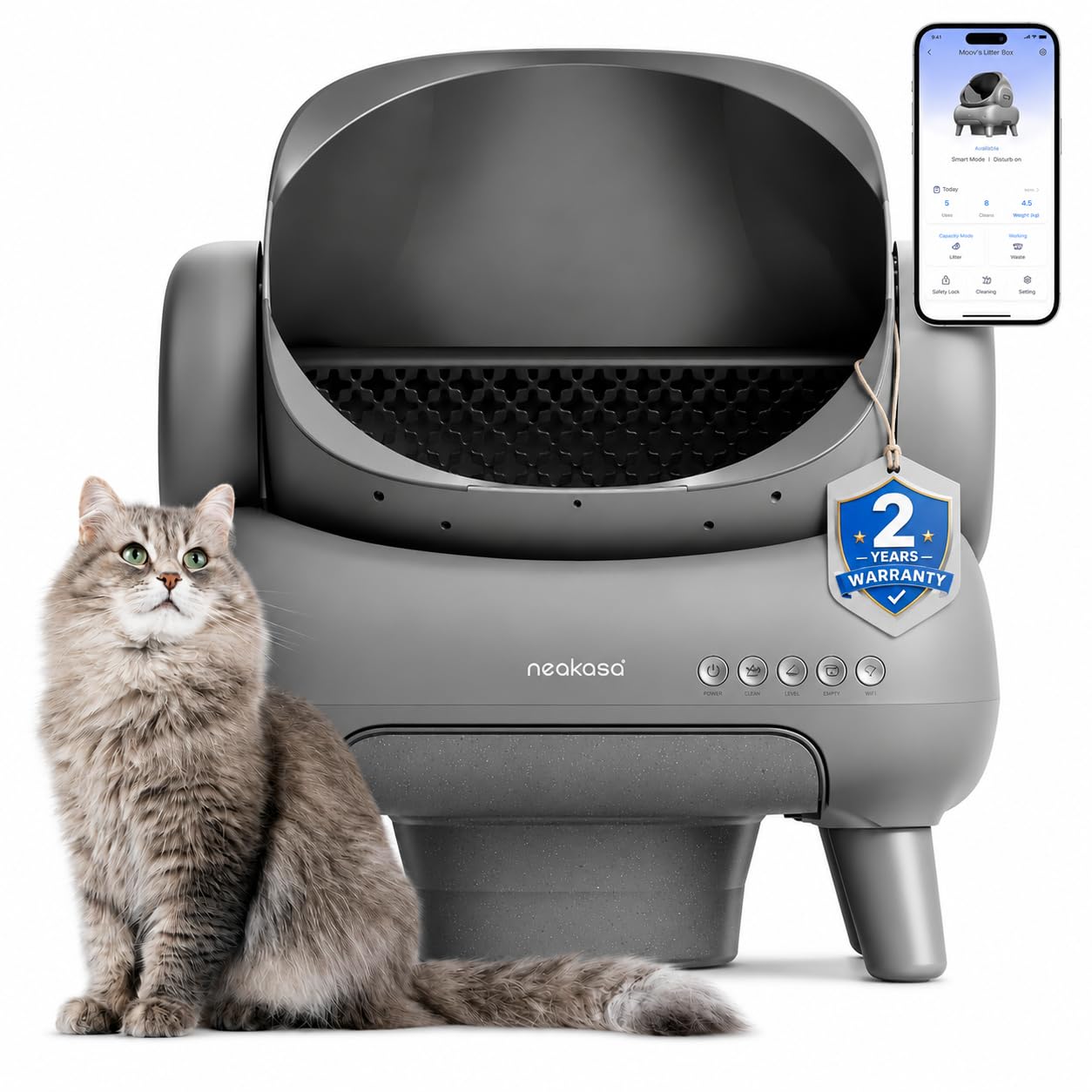 Neakasa M1 Plus Open-Top Self-Cleaning Cat Litter Box