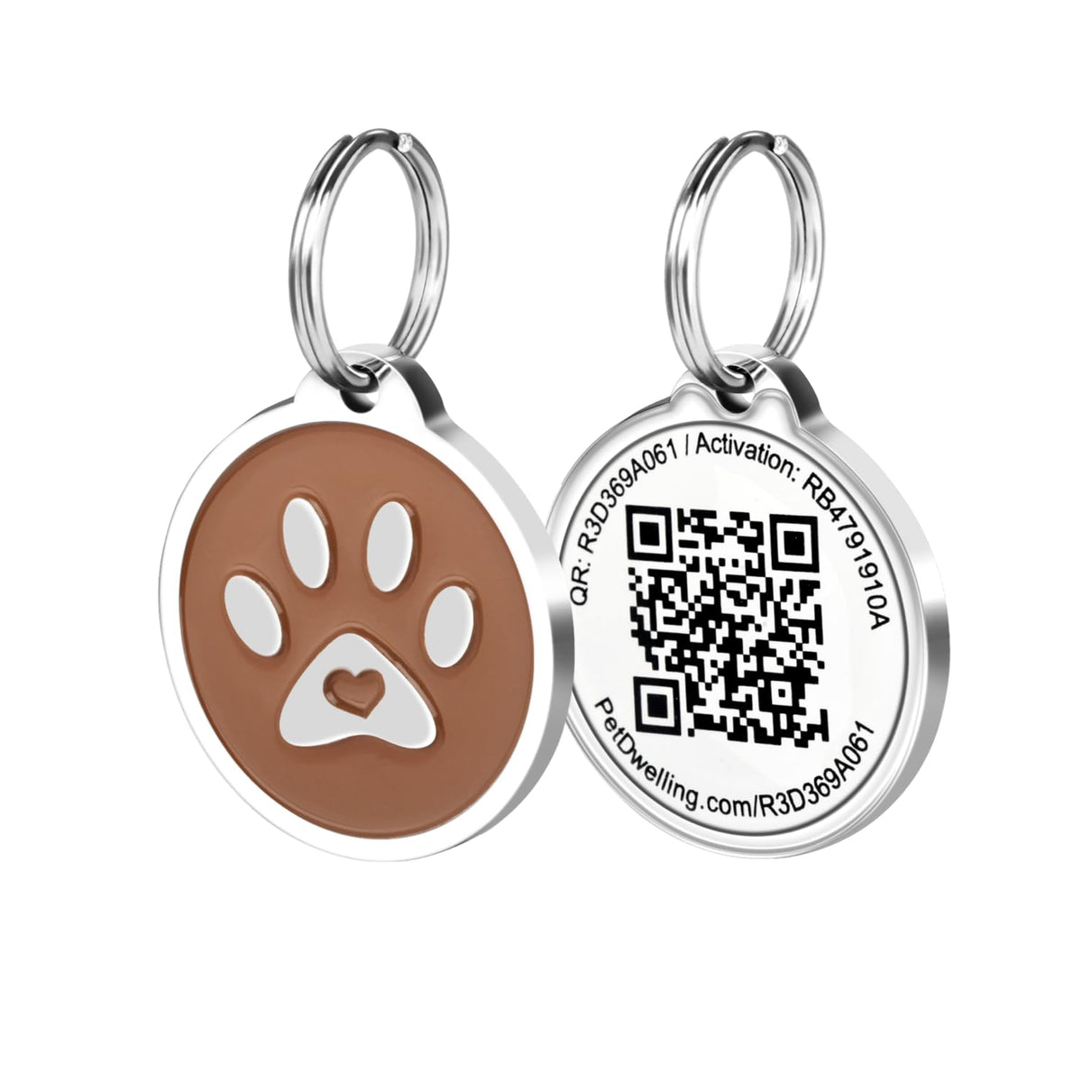 QR Code Pet ID Tag with Personalized Online Profile
