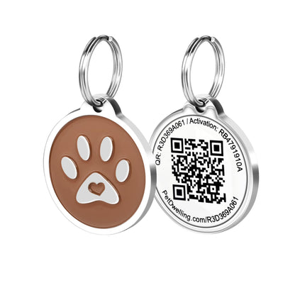 QR Code Pet ID Tag with Personalized Online Profile