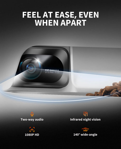 1080P Smart Pet Feeder with Camera & Two-Way Audio
