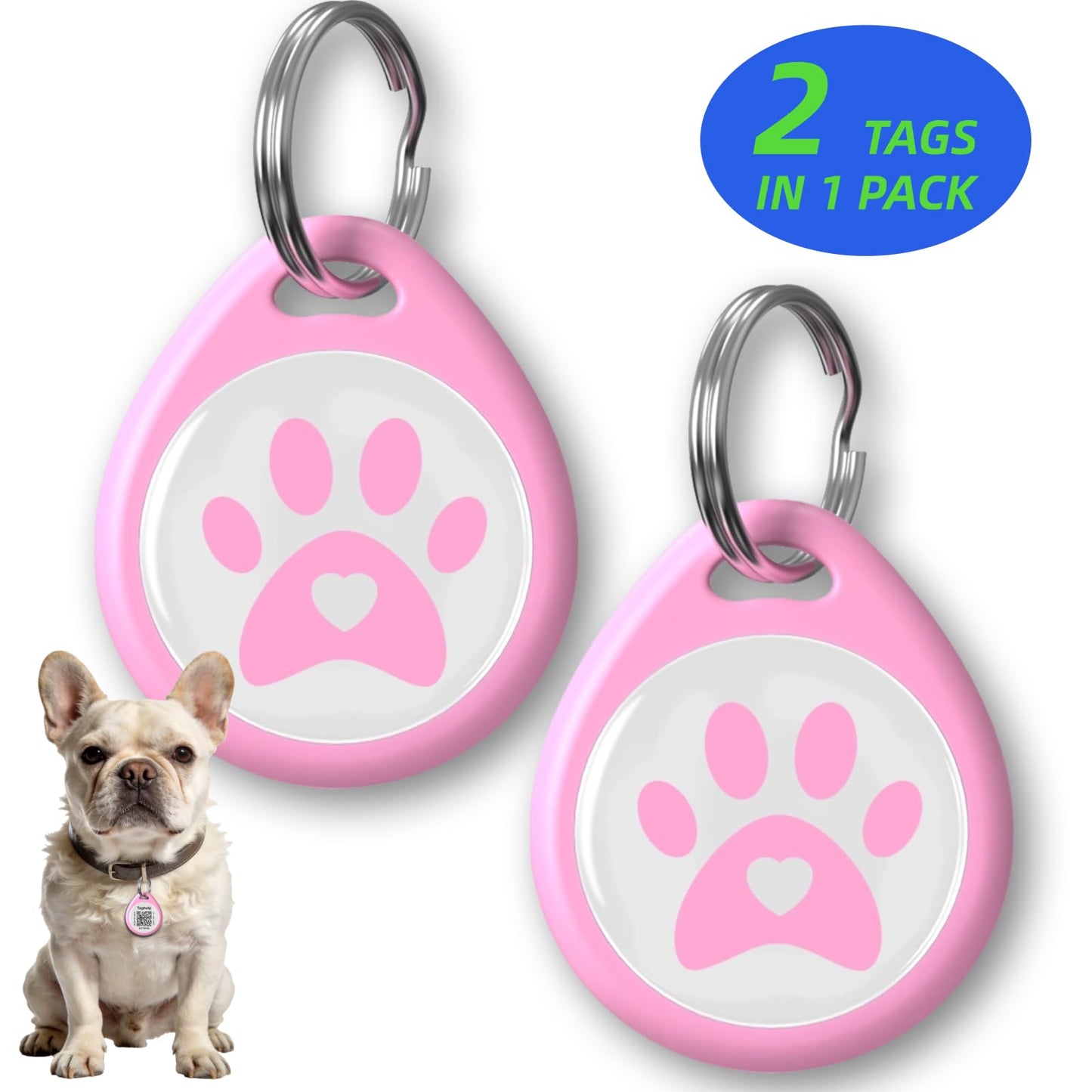 QR Code Pet ID Tag with Scan Alerts & Digital Profile