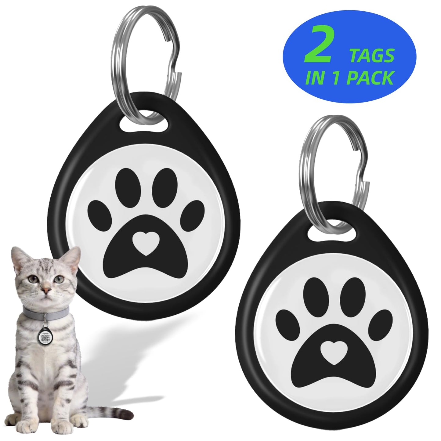 QR Code Pet ID Tag with Scan Alerts & Digital Profile