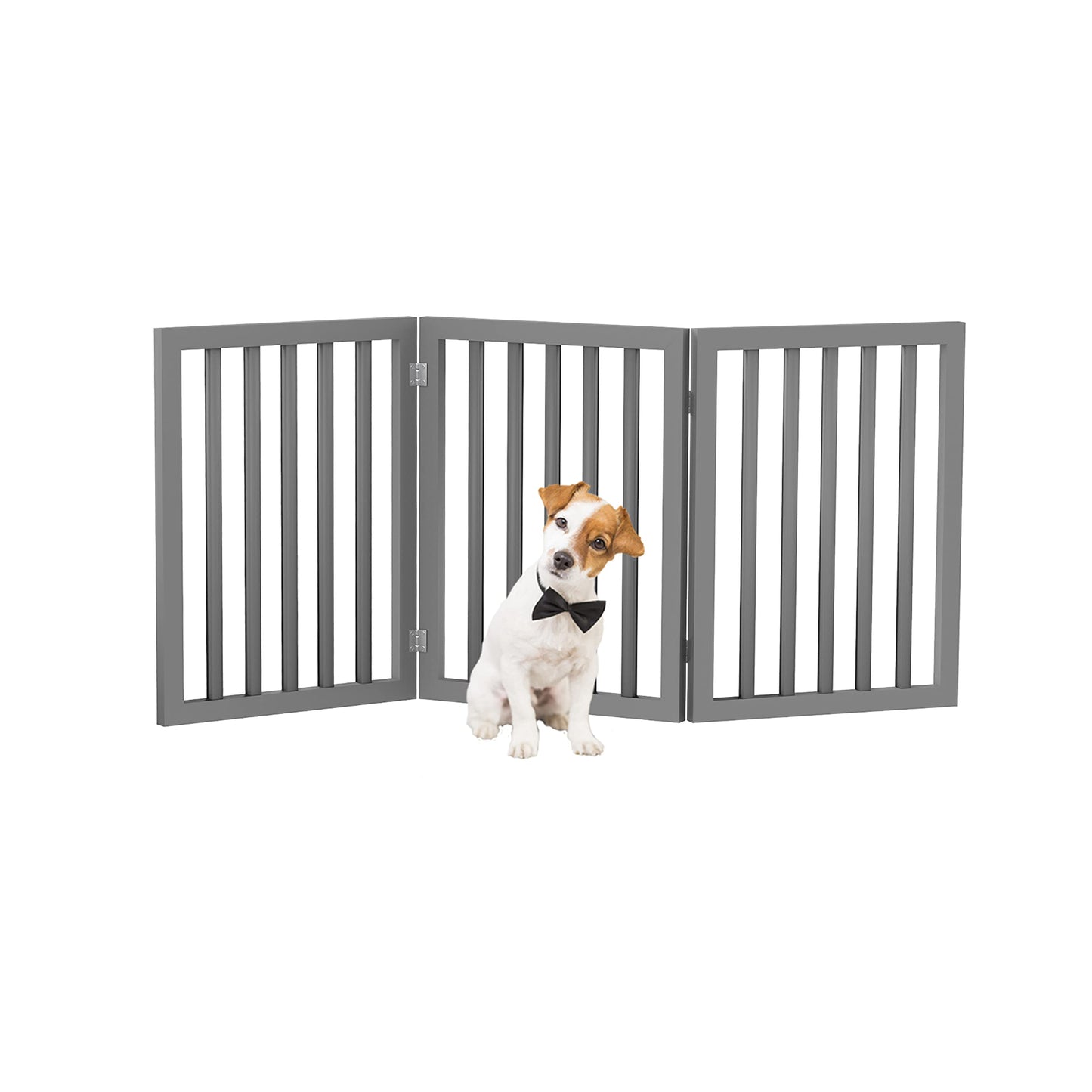Freestanding Retractable Pet Gate for Doorways & Stairs