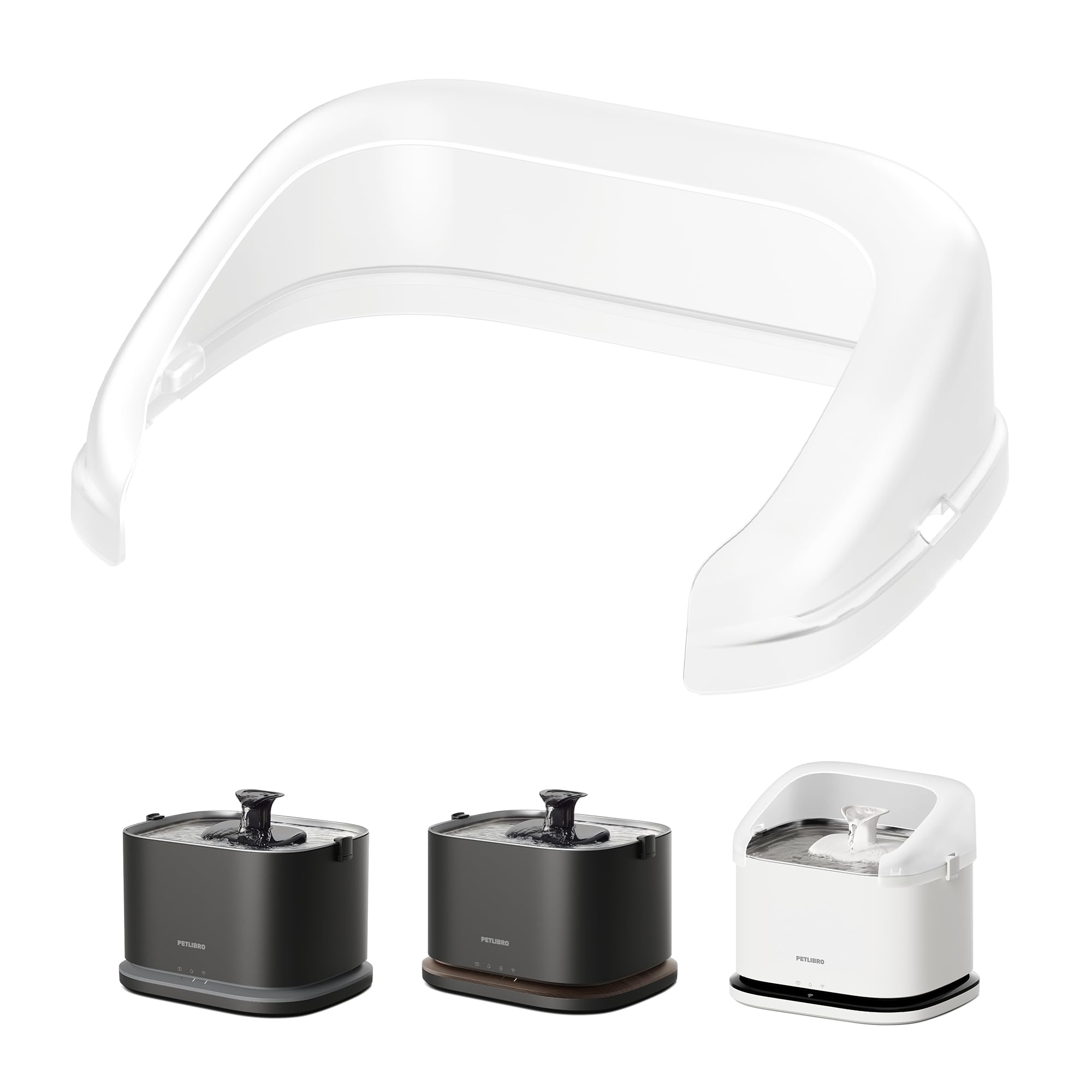 3L Cordless Smart Pet Water Fountain with Stainless Steel Tray