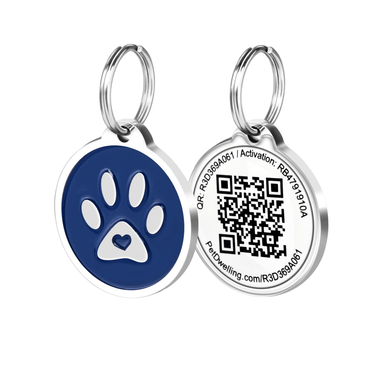 QR Code Pet ID Tag with Personalized Online Profile