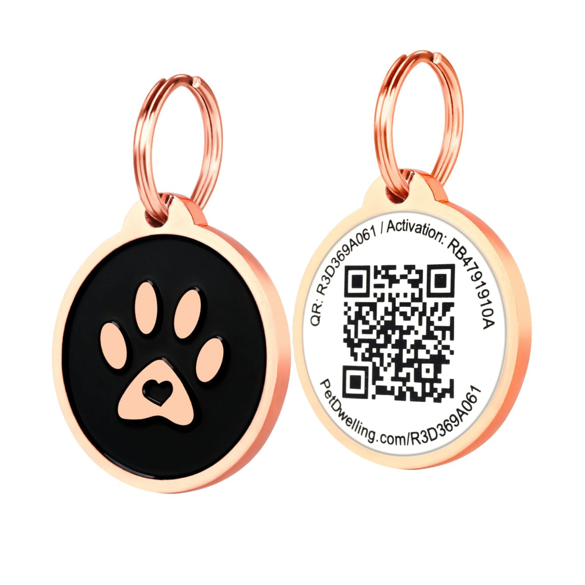 QR Code Pet ID Tag with Personalized Online Profile