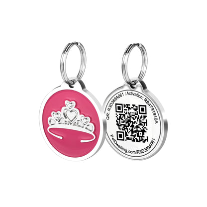 QR Code Pet ID Tag with Personalized Online Profile