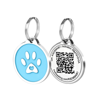 QR Code Pet ID Tag with Personalized Online Profile