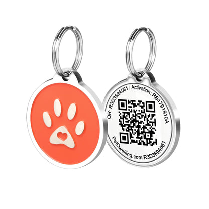 QR Code Pet ID Tag with Personalized Online Profile