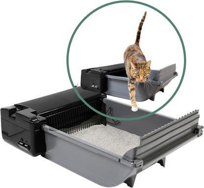 Pet Zone Smart Scoop Semi Automatic Self Cleaning Cat Litter Box with Bags