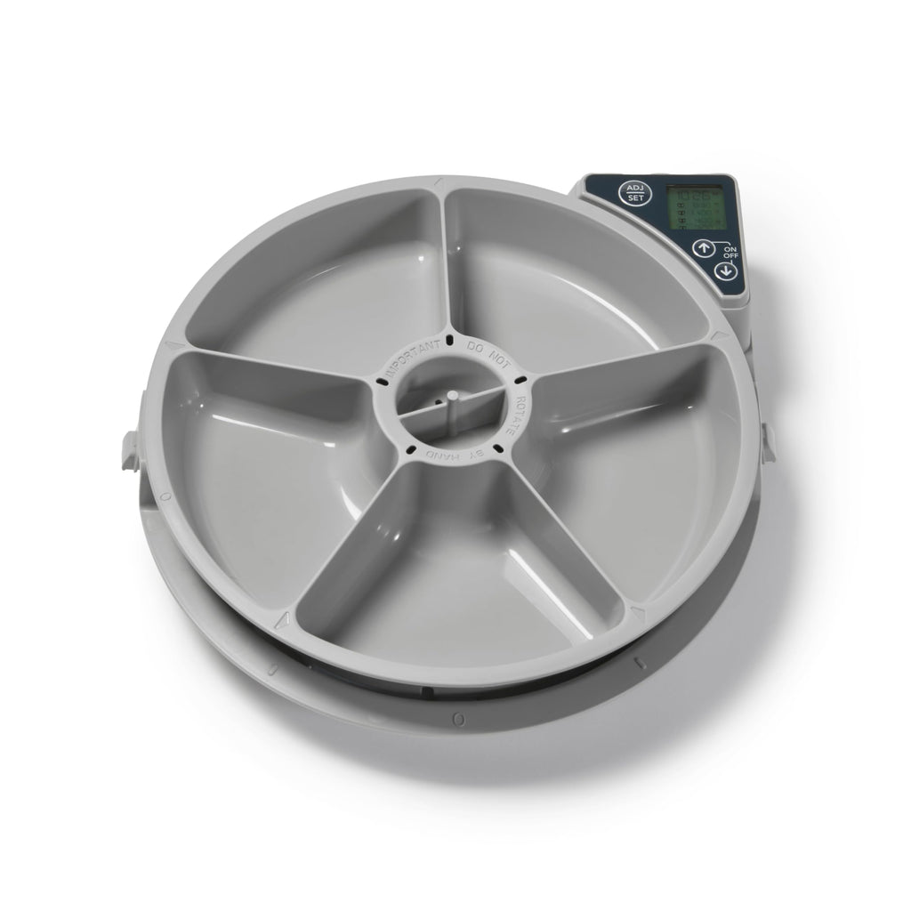Cat Mate C500 Automatic 5 Bowl Digital Timer-Controlled Pet Feeder and Accessories