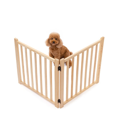 Wooden Freestanding Pet Gate for Doorways & Stairs
