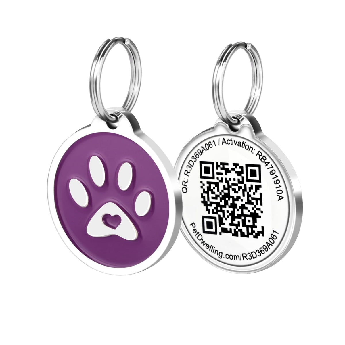 QR Code Pet ID Tag with Personalized Online Profile