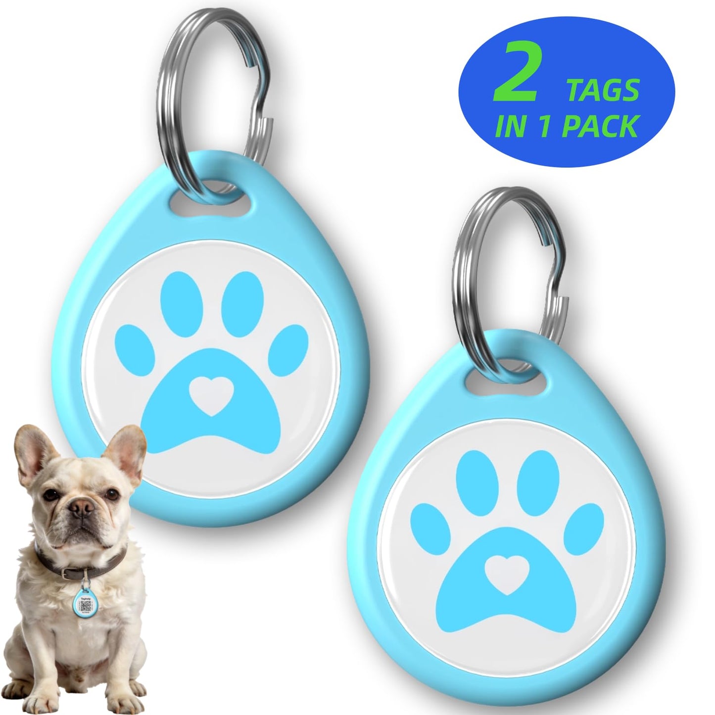 QR Code Pet ID Tag with Scan Alerts & Digital Profile
