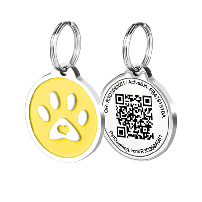 QR Code Pet ID Tag with Personalized Online Profile
