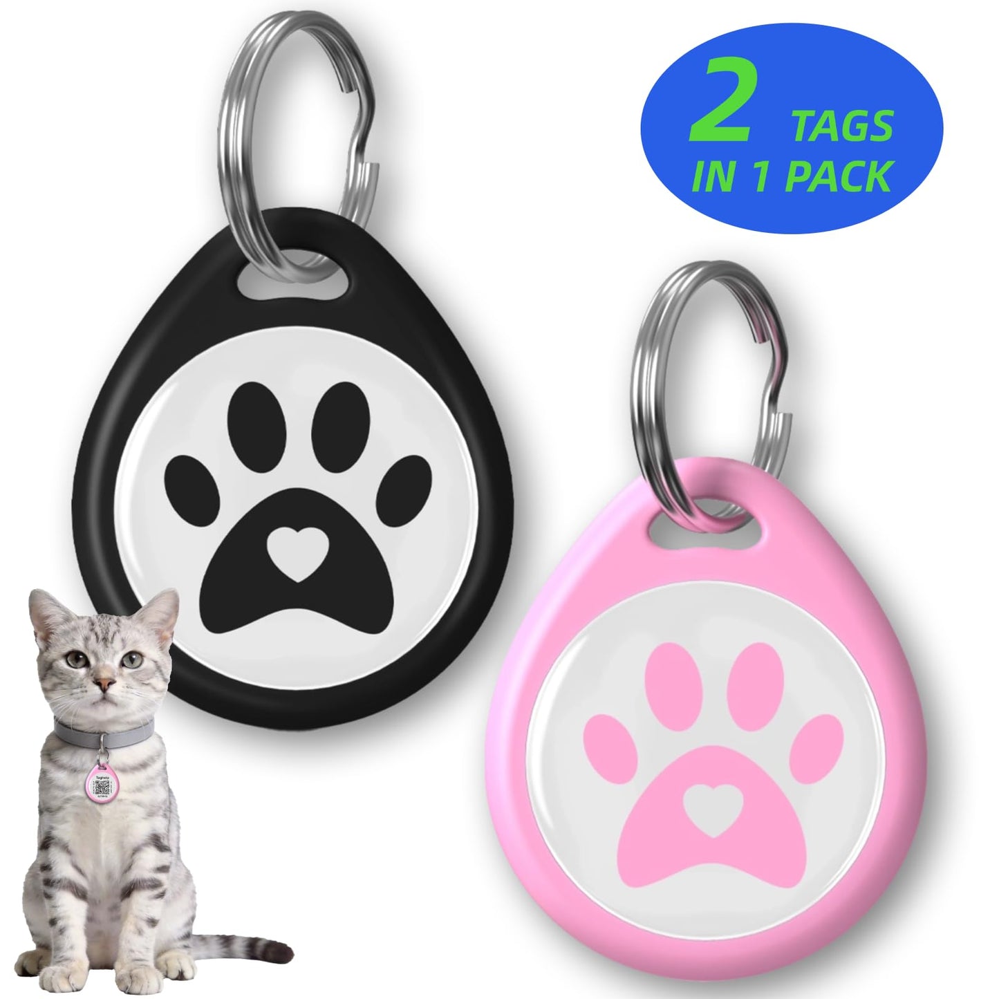 QR Code Pet ID Tag with Scan Alerts & Digital Profile