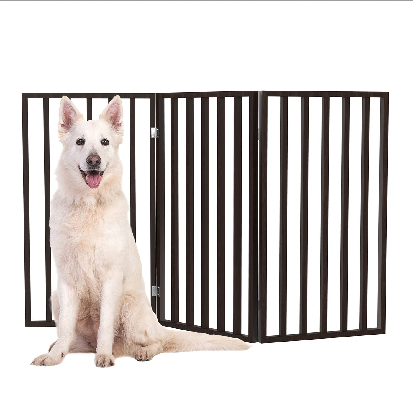 Foldable Wooden Pet Gate for Doorways, Hallways & Stairs
