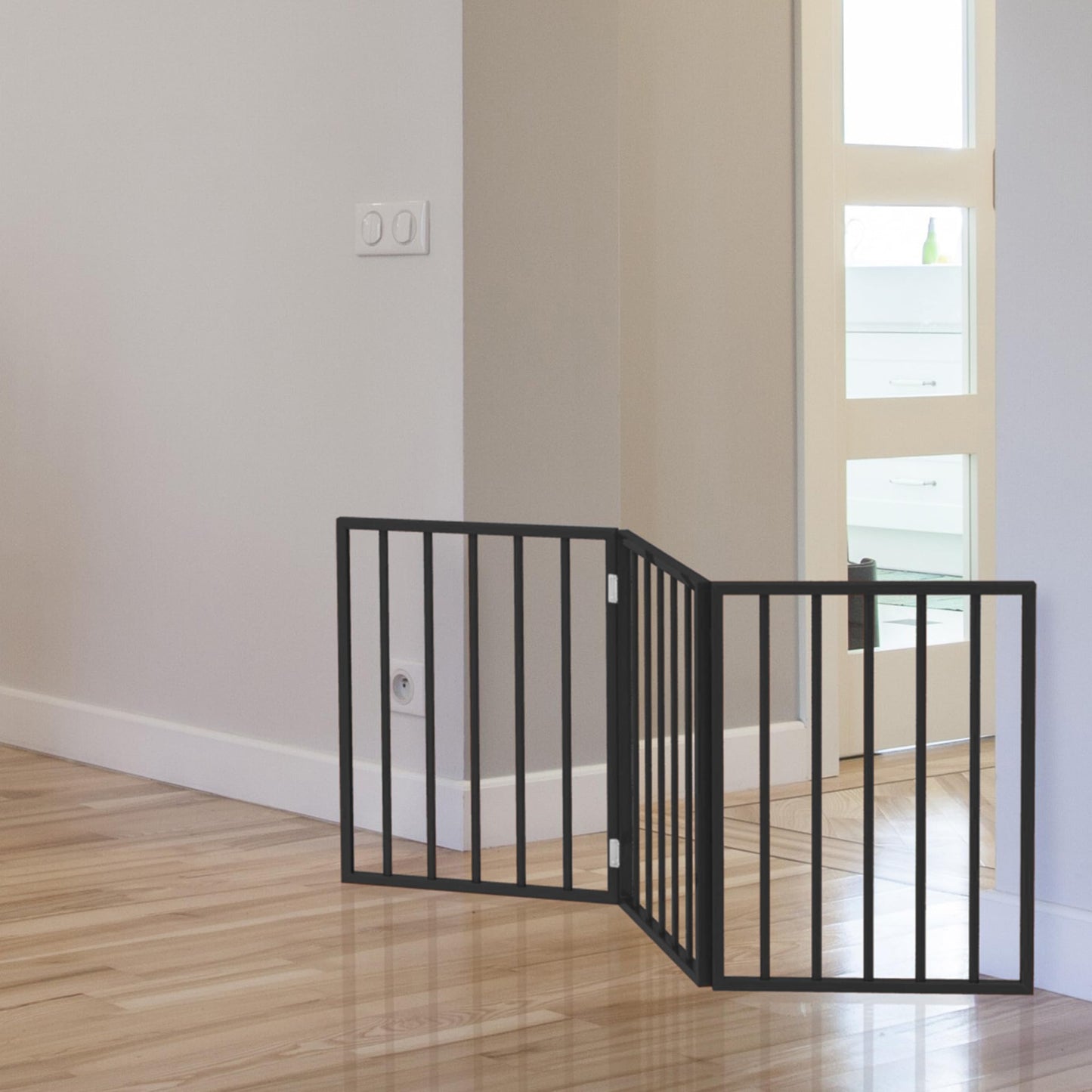 PETMAKER Pet Gate Freestanding Dog Gate for Indoor or Outdoor Use