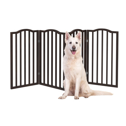Foldable Wooden Pet Gate for Doorways, Hallways & Stairs