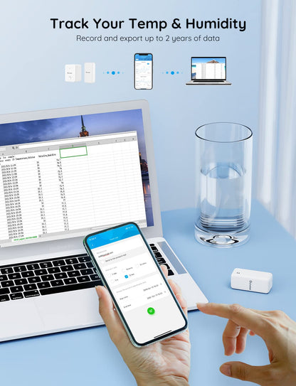 Smart WiFi Temperature & Humidity Monitor with App Alerts